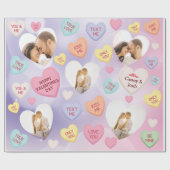 Snoep Aangepaste fotoconversie — Harten Cadeaupapier (Vlak)