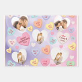 Snoep Aangepaste fotoconversie — Harten Inpakpapier Vel (Voorkant)