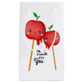 Snoep appels op je klein cadeauzakje (Voorkant)