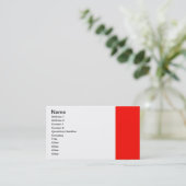 Snoep Apple Red Border Visitekaartje (Staand voorkant)