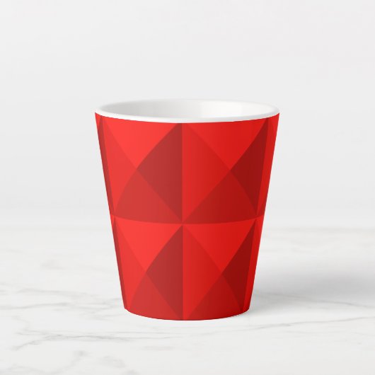 Snoep Apple Red Pyramiden Latte Mok (Voorkant)