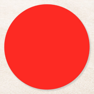 Snoep Apple Red Solid Color Ronde Kartonnen Onderzetter
