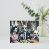 Snoep Avondmaal Horror Donker Pasen Briefkaart (Staand voorkant)