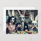 Snoep Avondmaal Horror Donker Pasen Briefkaart (Voorkant / Achterkant)