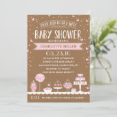 Snoep balk | Baby shower Kaart (Staand voorkant)