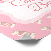 Snoep balk Roze  lipops Poster (Hoek)