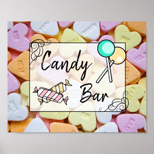 Snoep Band of Baby shower Poster (Voorkant)