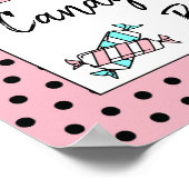 Snoep Band of Baby shower Poster (Hoek)