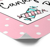 Snoep Band of Baby shower Poster (Hoek)