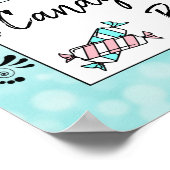 Snoep Band of Baby shower Poster (Hoek)