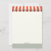 Snoep Bar Birthday Party Invitation Kaart (Achterkant)