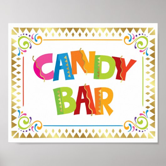SNOEP BAR Fiesta Party Sign Print (Voorkant)