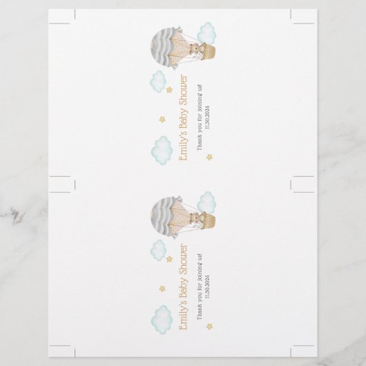 Snoep Bar Wrapper Flyer (Voorkant)