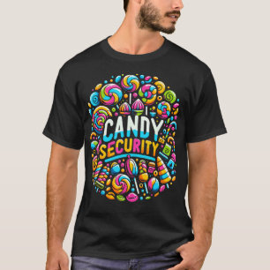 Snoep Beveiliging Grappig Snoep Landkostuum Candyl T-shirt