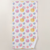 Snoep Bubbels Levendige Strandlaken (Voorkant)