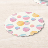 Snoep Bubbels Papier Onderzetter (Gekanteld)