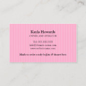 Snoep Buffet en dessert Bars Visitekaartje (Achterkant)