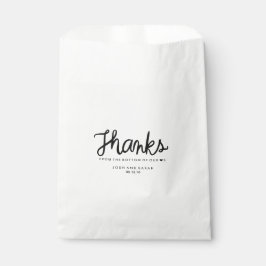 Snoep buffet gunsttas bedankzakje