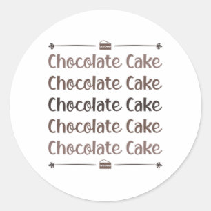 Snoep Cacao Chocolade Cake Day Sweet Love Gift Ronde Sticker