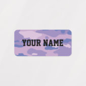 Snoep Camo rechthoekige kledinglabels Labels (Design 2)