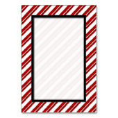 Snoep Cane Gestreepte Vakantietafel Aantal Kaarten (Achterkant)