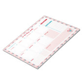 Snoep Canes en Bows Weekly To Do List Planner Notitieblok (Schuin)