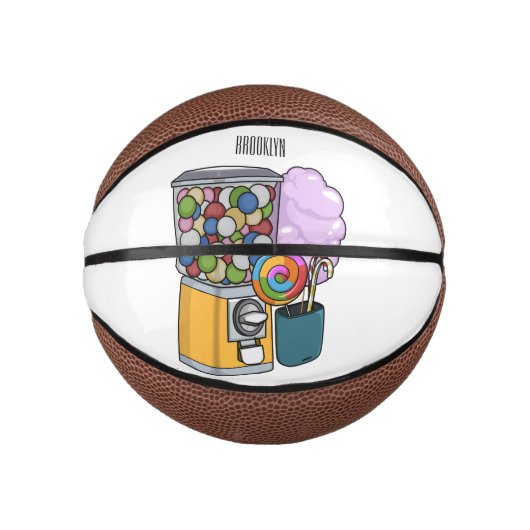 Snoep cartoon illustratie basketbal (Voorkant)