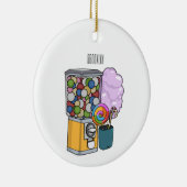 Snoep cartoon illustratie keramisch ornament (Rechts)