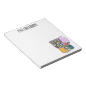 Snoep cartoon illustratie notitieblok (Schuin)