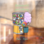 Snoep cartoon illustratie raamsticker (Vel 2)