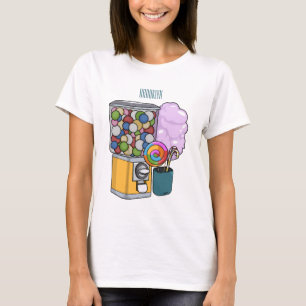 Snoep cartoon illustratie t-shirt