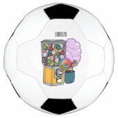 Snoep cartoon illustratie voetbal (Voorkant)