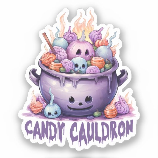 Snoep Cauldron Sticker (Voorkant)