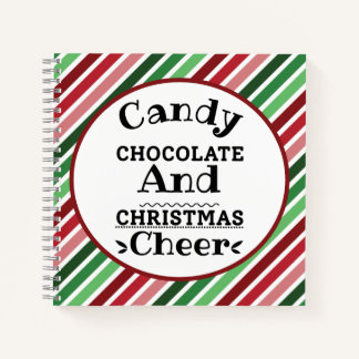 Snoep Chocolade en kerstblad Notitieboek