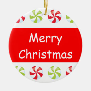 Snoep Christmas Keepsake met het jaar Keramisch Ornament