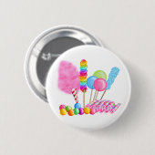 Snoep Circus Ronde Button 5,7 Cm (Voorkant /achterkant)