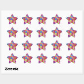 Snoep Colored Flowers Sticker (Vel)