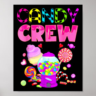 Snoep Crew Snoep Kostuum Vrouwen Snoep Land Kinder Poster