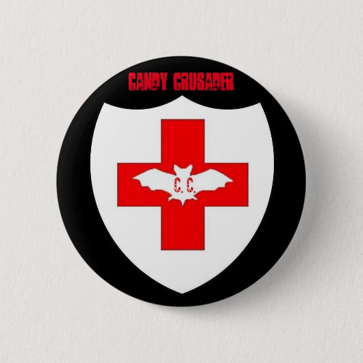 Snoep Crusader Badge Ronde Button 5,7 Cm (Voorkant)
