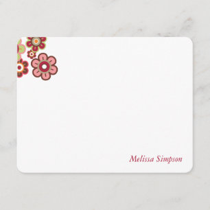 Snoep Daisies Flowers Blooms Baby shower Hartelijk Bedankkaart