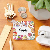 Snoep en Dessert Doodles Sweet Treats Pattern Sleutelhanger
