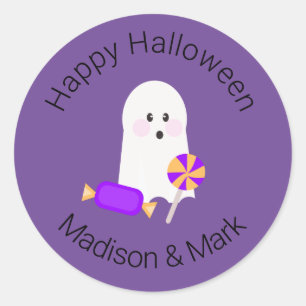 Snoep- en spook Halloween favoriet Ronde Sticker