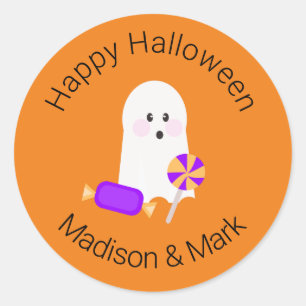 Snoep- en spook Halloween favoriet Ronde Sticker