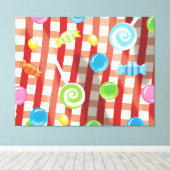 Snoep en zoet canvas afdruk (Insitu (Houten vloer))