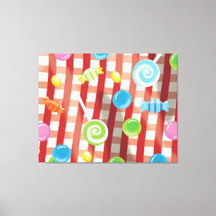 Snoep en zoet canvas afdruk