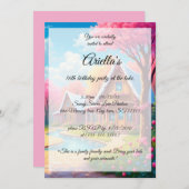 Snoep Gekleurd Lake House Sweet 16 Verjaardag Kaart (Voorkant / Achterkant)