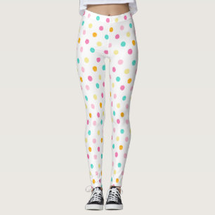 Snoep gekleurde stippen leggings