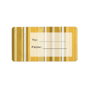 Snoep gele strepen etiket