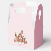 "Snoep Gingerbread House Roze Verjaardag Bedankdoosjes (Geopend)