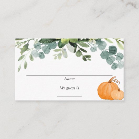 Snoep gokkaarten informatiekaartje (Voorkant)